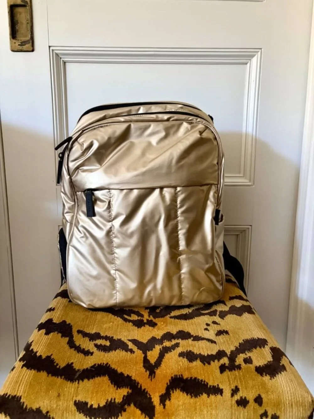 Calpak Luka 15 inch Laptop Backpack in Gold